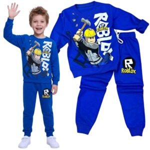 Niebieski dres chłopięcy Roblox – bluza i spodnie